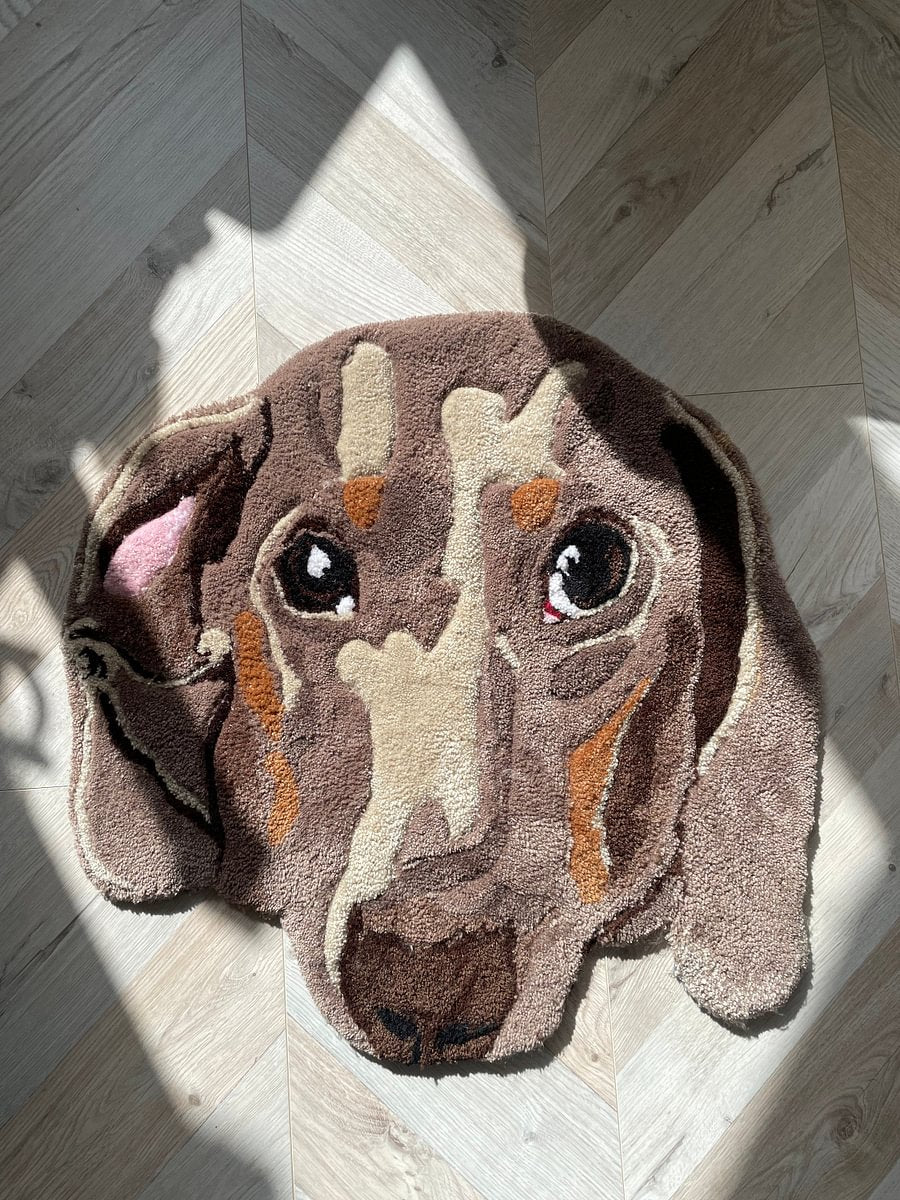 Flock Rug - Personalized Pet Dog Portrait Rug