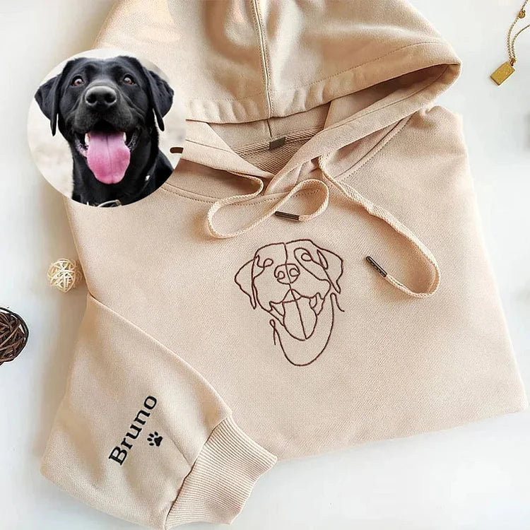 Personalized Pet Embroidered Center Sweatshirt