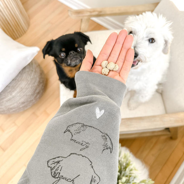 Personalized I Wear My Heart on My Sleeve Embroidered Pet Ears