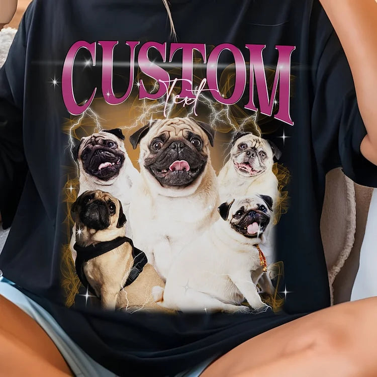 Custom Pet Vintage Shirt Personalize Bootleg