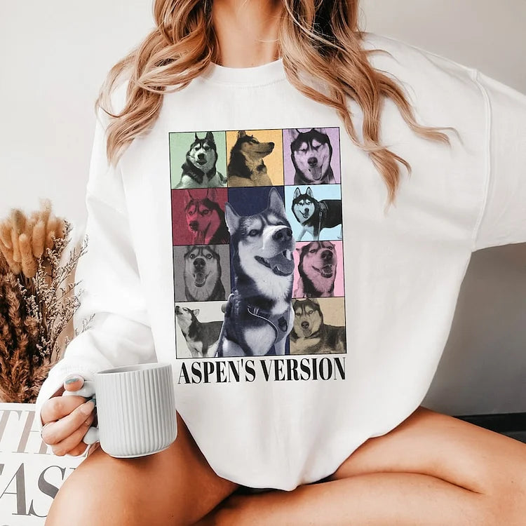 Customizable Eras Sweatshirt, Eras Tour Gift for Dog Mom