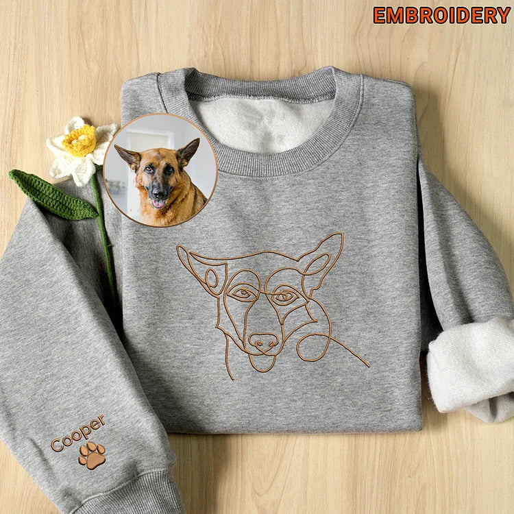 Custom Embroidered Dog Sweatshirt