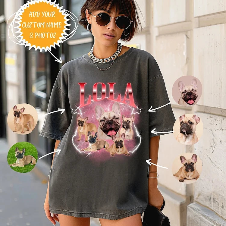 Custom Bootleg Tee Pet Printing T-Shirt Sweatshirt Hoodie