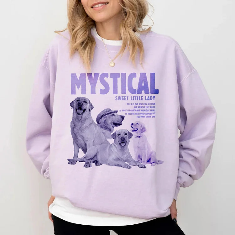 Custom Retro Pet Photo T-shirt Sweatshirt Hoodie | Personalize with Your Pet's Photos, Name, and Words