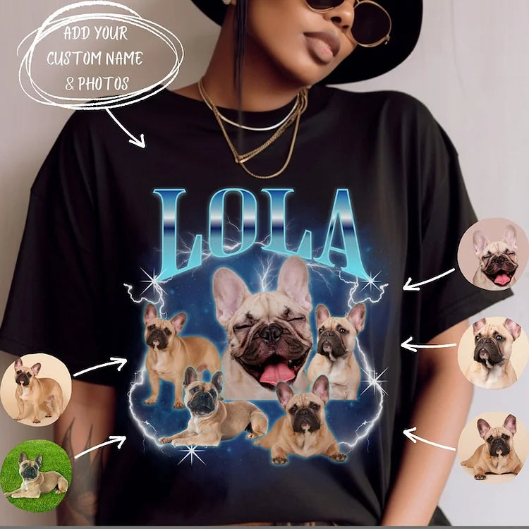 Custom Bootleg Tee Pet Printing T-Shirt Sweatshirt Hoodie