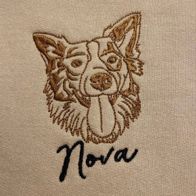 Personalized Pet Embroidered Sweatshirt