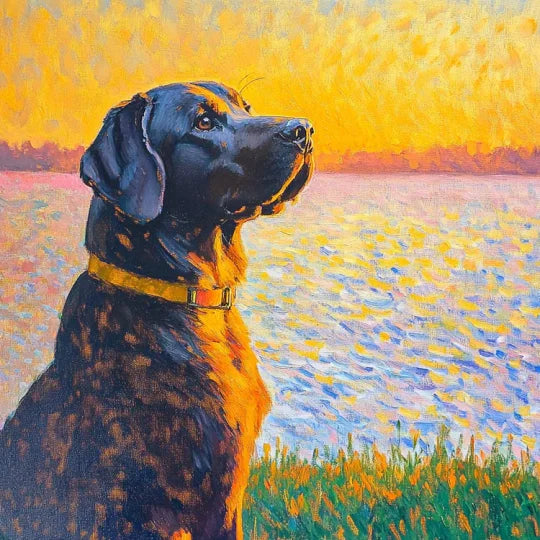 Coloration: Impressionism Pet Canvas