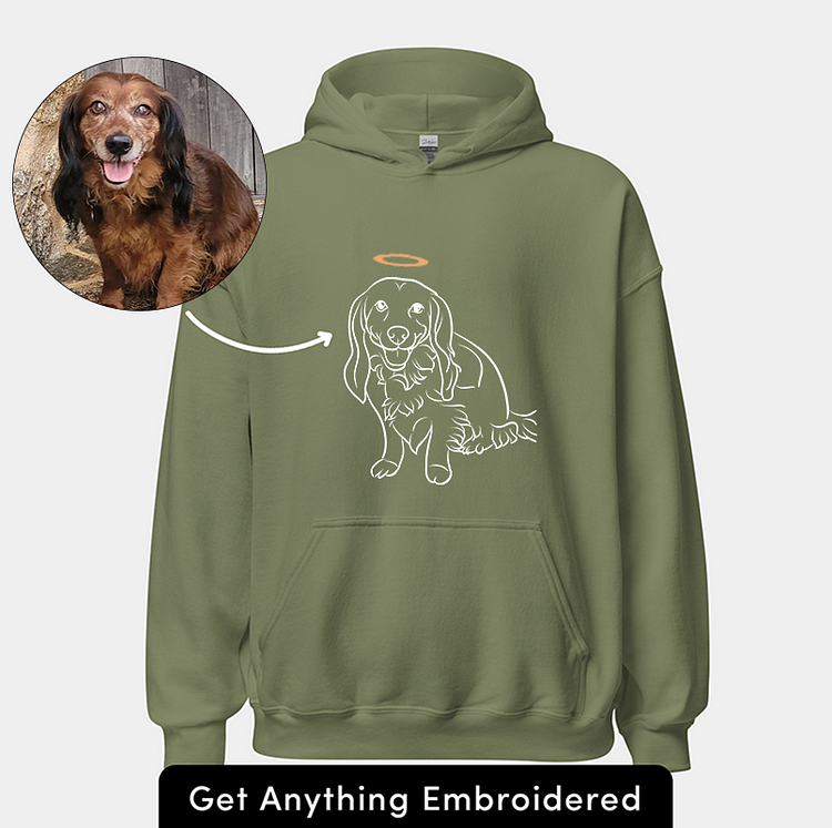 Custom Pet Photo Embroidered Sweatshirt