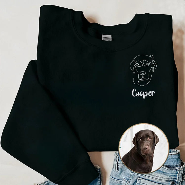 Custom Embroidered Dog Sweatshirt