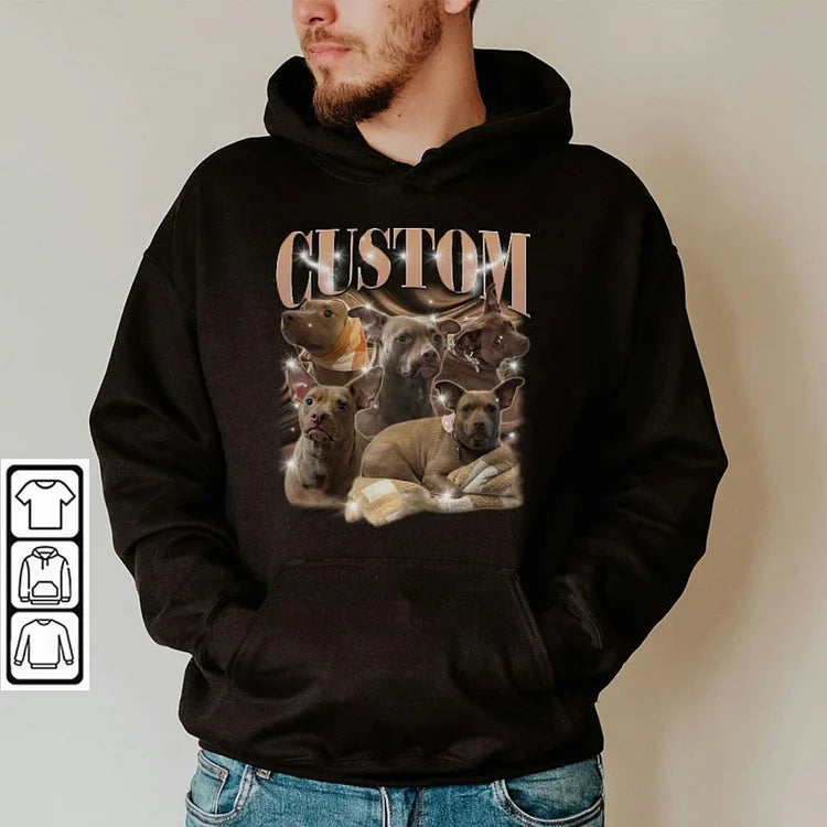 Custom Dog Cat 90s Bootleg Shirt