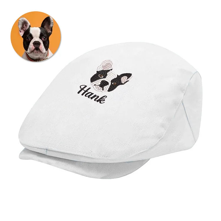 Custom Embroidery Dog Jeff Cap Pet Lover Gift Personalized Dog Hat