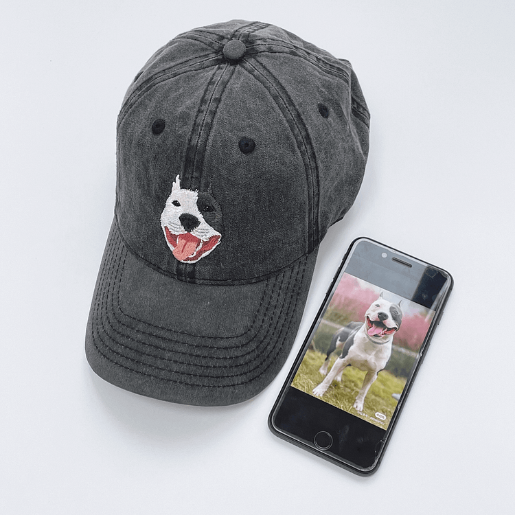 Custom Pet Embroidered Retro Hat