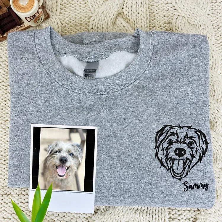 Personalized Pet Embroidered Sweatshirt