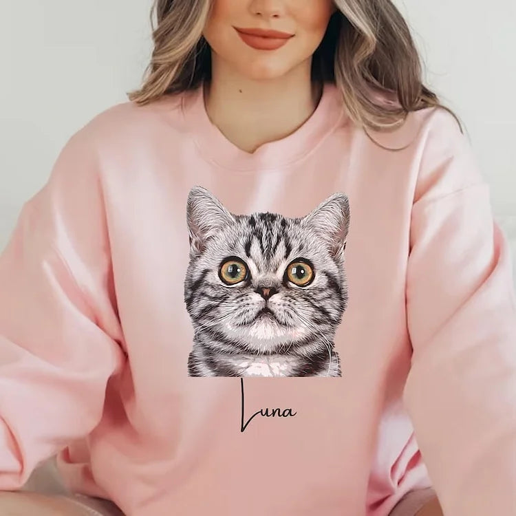 Personalized Dog&Cat Photo Sweatshirt