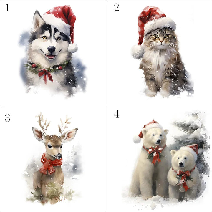 Custom Animal Santa Pillow - 10 Festive Designs