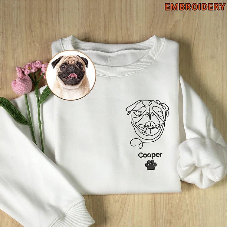 Custom Embroidered Dog Sweatshirt