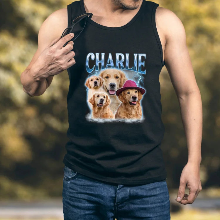 Vintage Custom Dog Tank Top Pet Tank Top