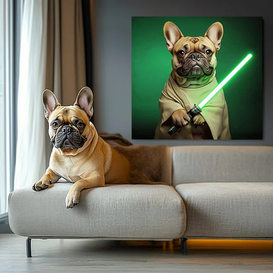 Star Soldier: Custom Pet Portrait Canvas