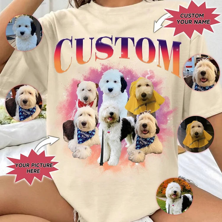 Custom Pet Photo Vintage Shirts