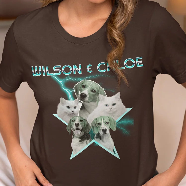 Retro Custom Pet Shirt for Dog & Cat Lovers