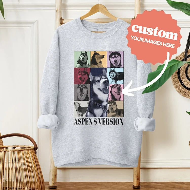 Customizable Eras Sweatshirt, Eras Tour Gift for Dog Mom