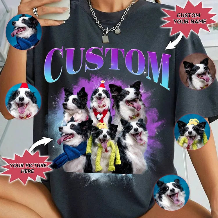 Custom Pet Photo Vintage Shirts