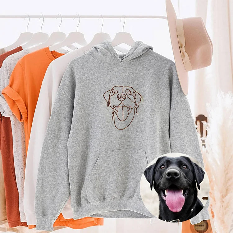 Personalized Pet Embroidered Center Sweatshirt