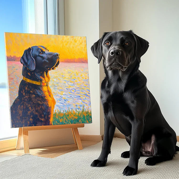 Coloration: Impressionism Pet Canvas