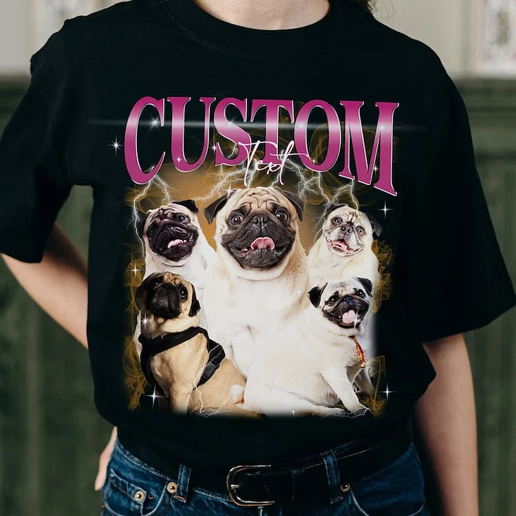 Custom Pet Vintage Shirt Personalize Bootleg