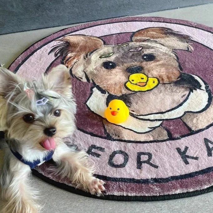 Personalized Cartoon Pet Rug