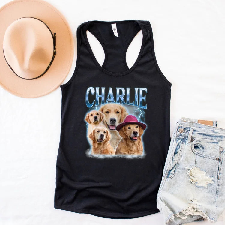 Vintage Custom Dog Tank Top Pet Tank Top