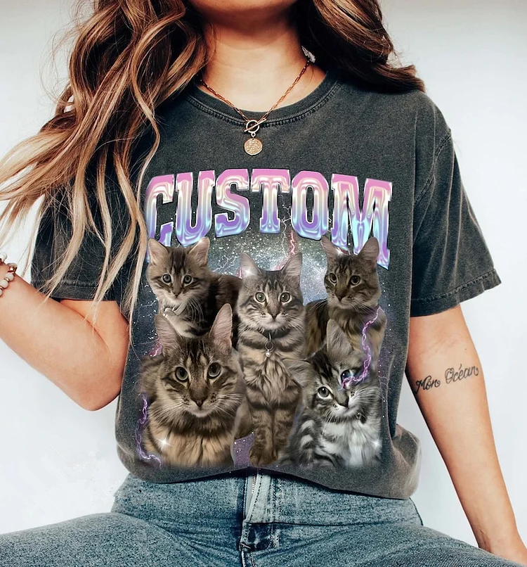 Customized Dog Bootleg Shirt Cat Shirt