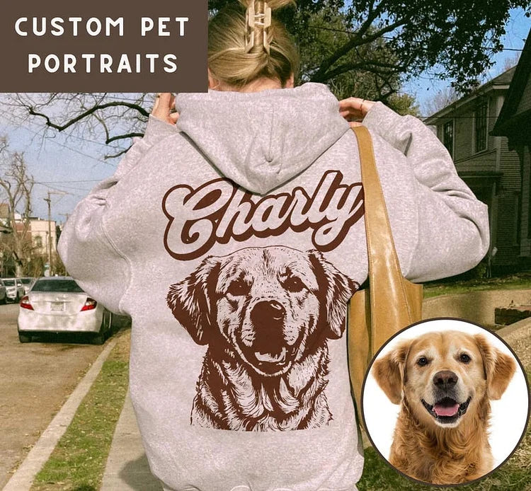 Custom Pet Hoodie Sweatshirt From Photo