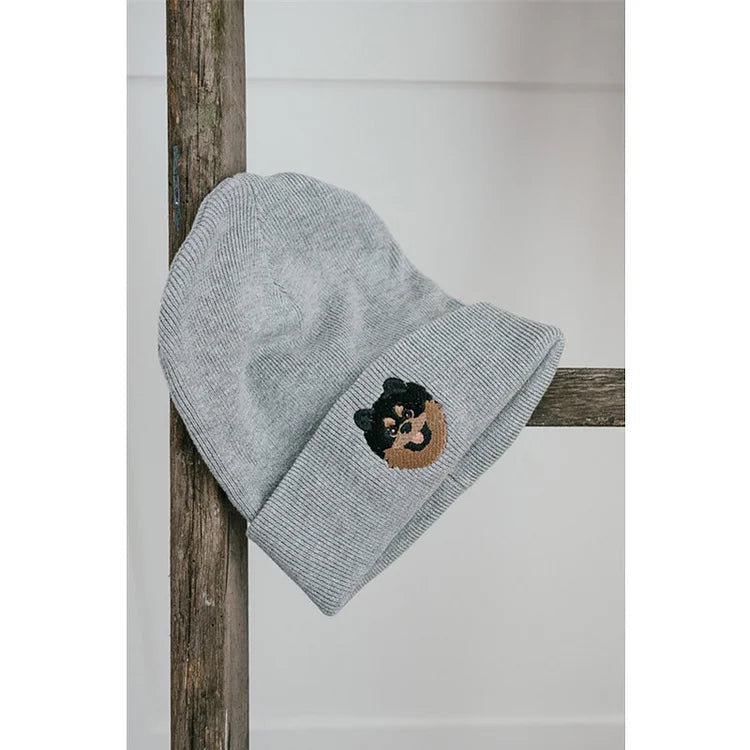 Custom Embroidered Pet Portrait Recycled & Organic Beanie Hat