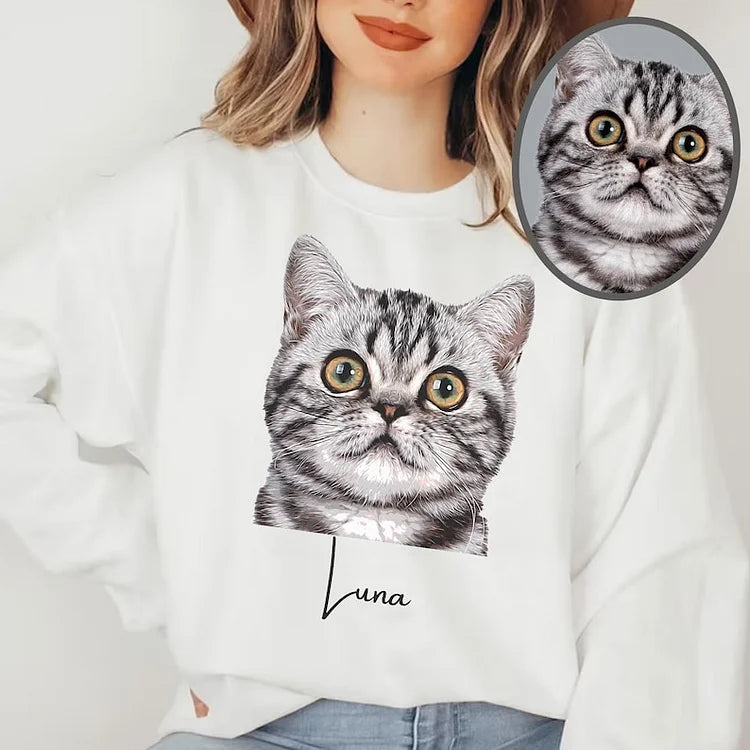 Personalized Dog&Cat Photo Sweatshirt