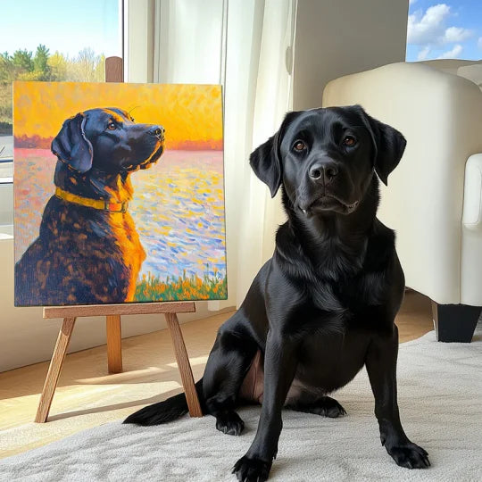 Coloration: Impressionism Pet Canvas